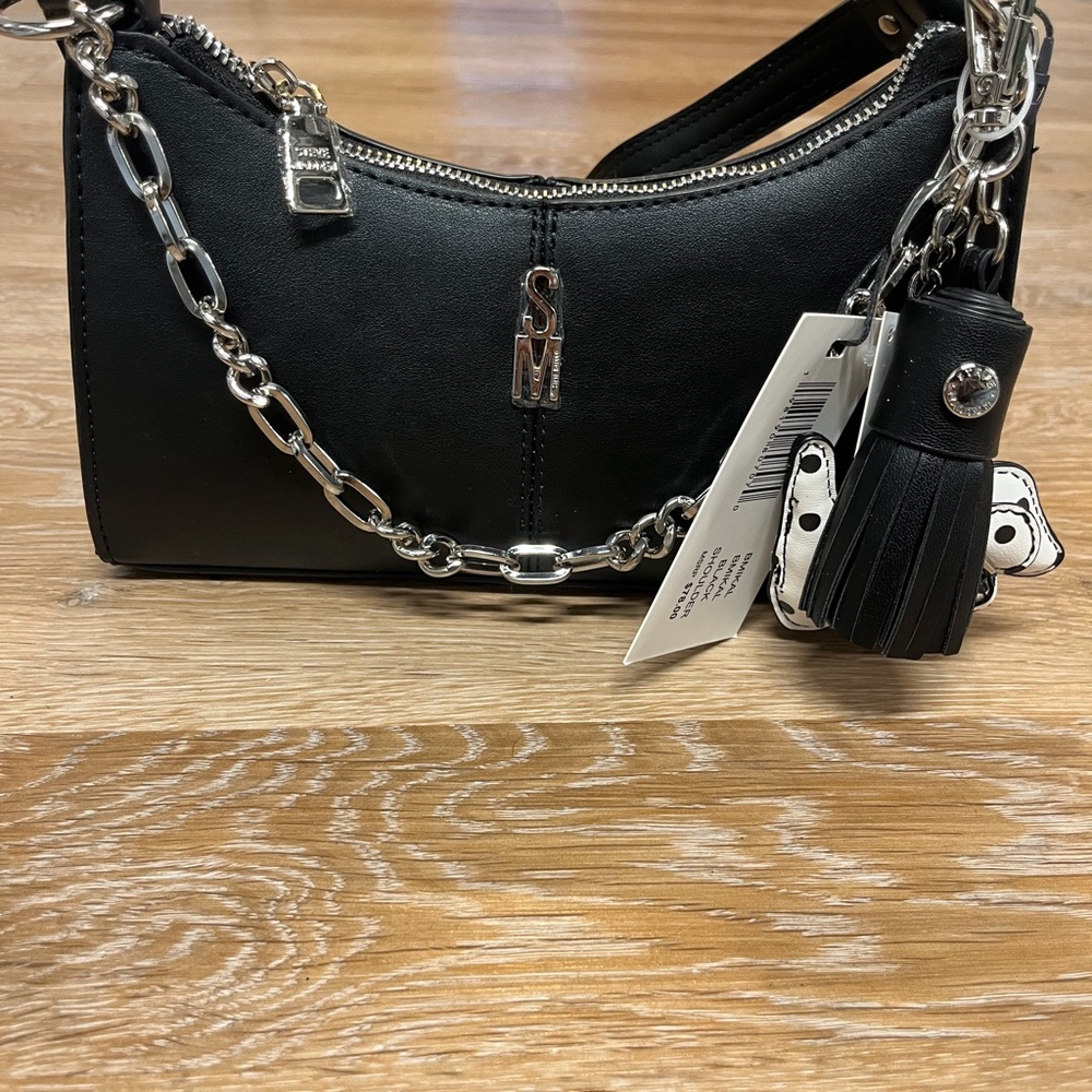 Steve Madden Black Chain Accent Bag